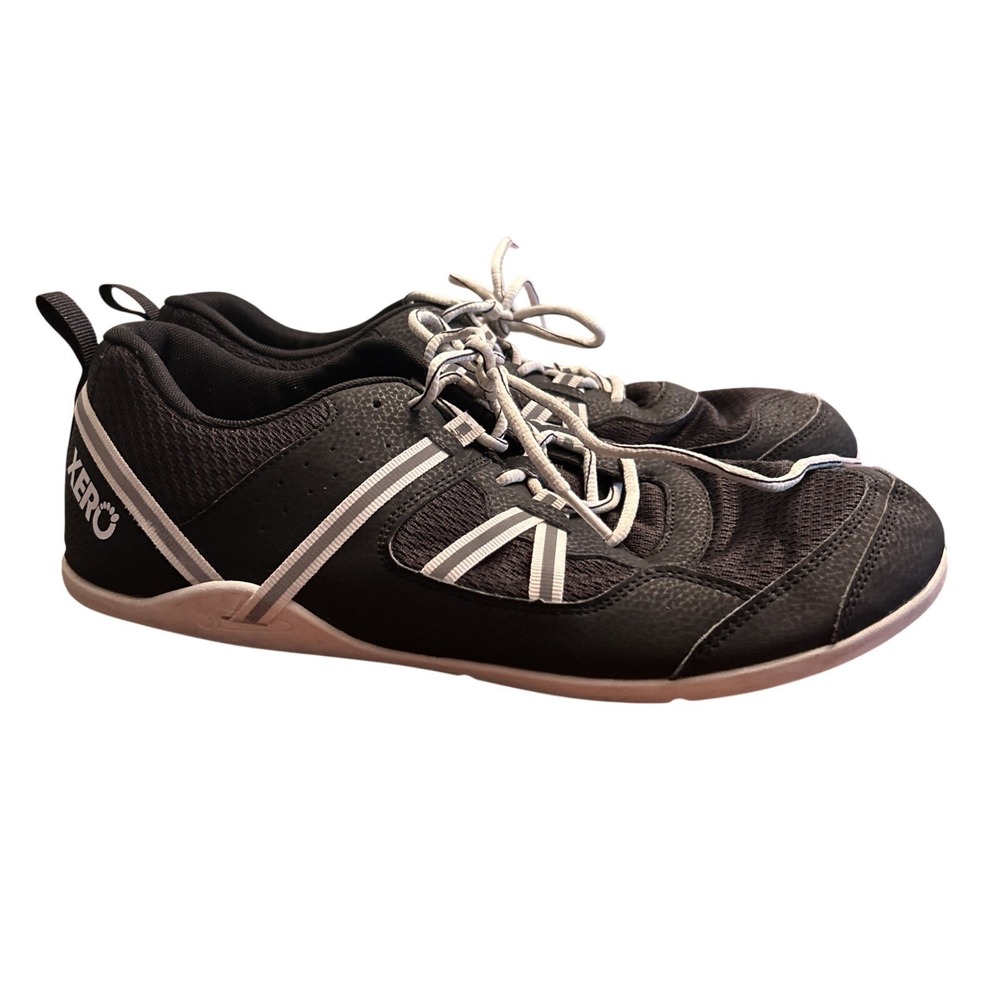 Xero Men's Shoes Size 13 Black & White "Prio" Barefoot Sneakers Minimalist